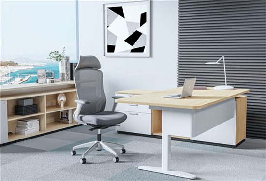 5 - Liquid with Headrest and Envolve Height-adjustable Desk (HAD)