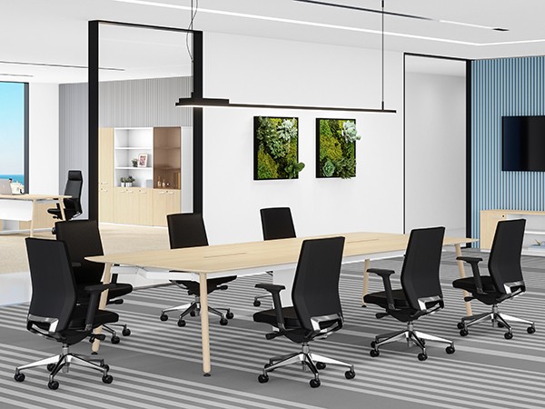 Centric Conference Table and Vane Executive Chair